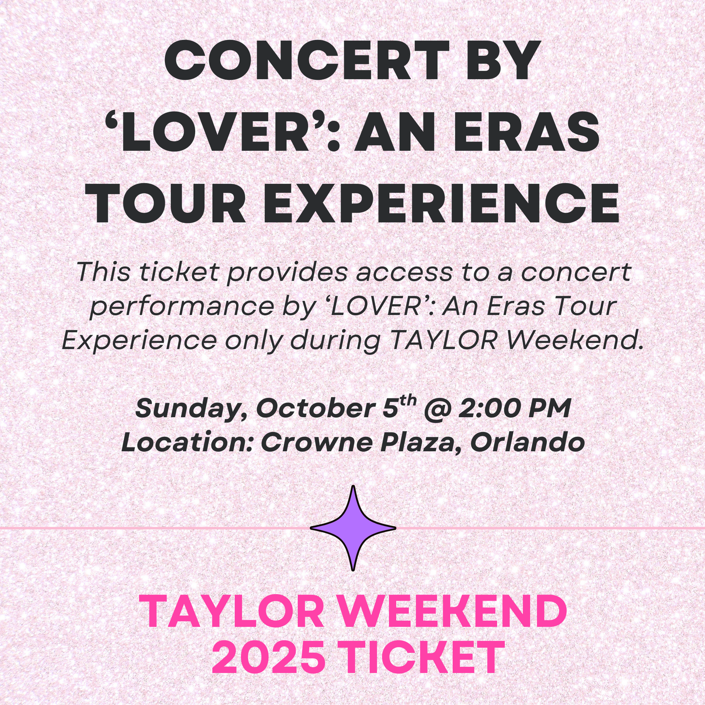 Taylor Weekend 2025