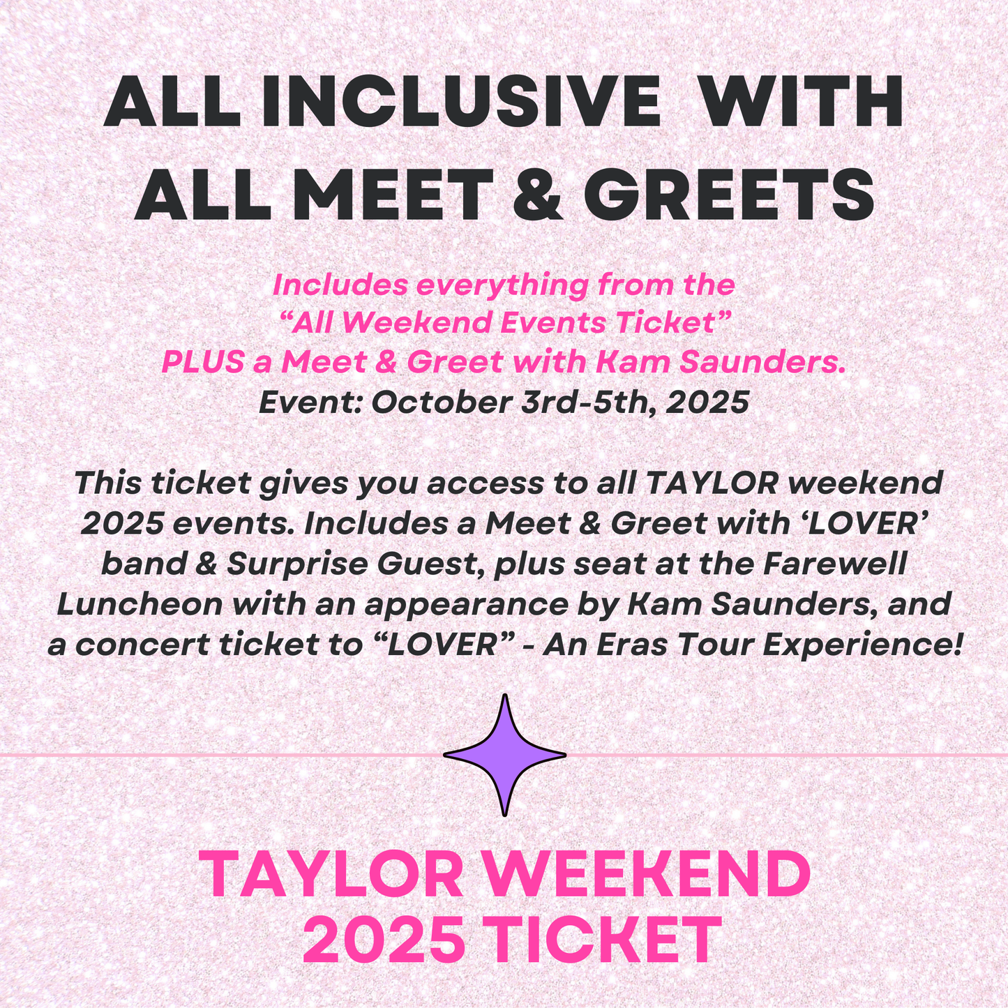 Taylor Weekend 2025