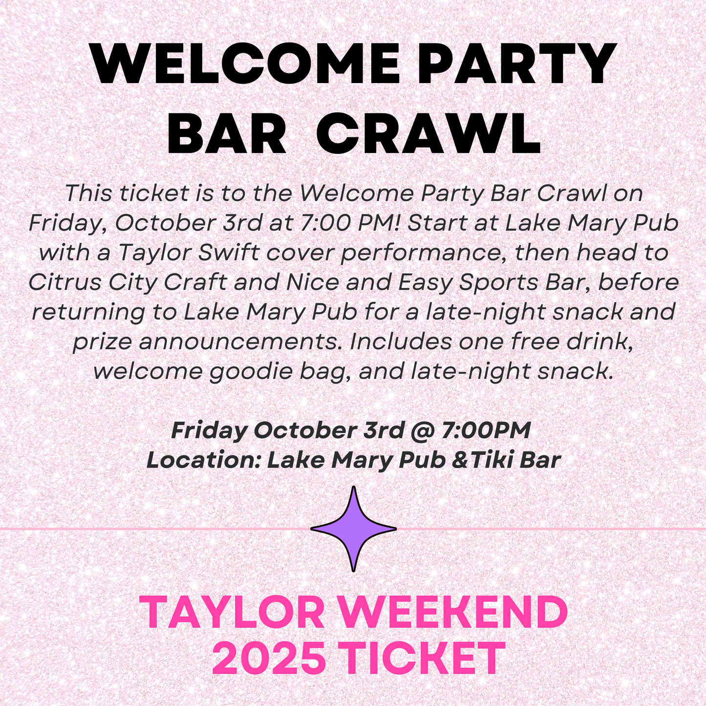 Taylor Weekend 2025