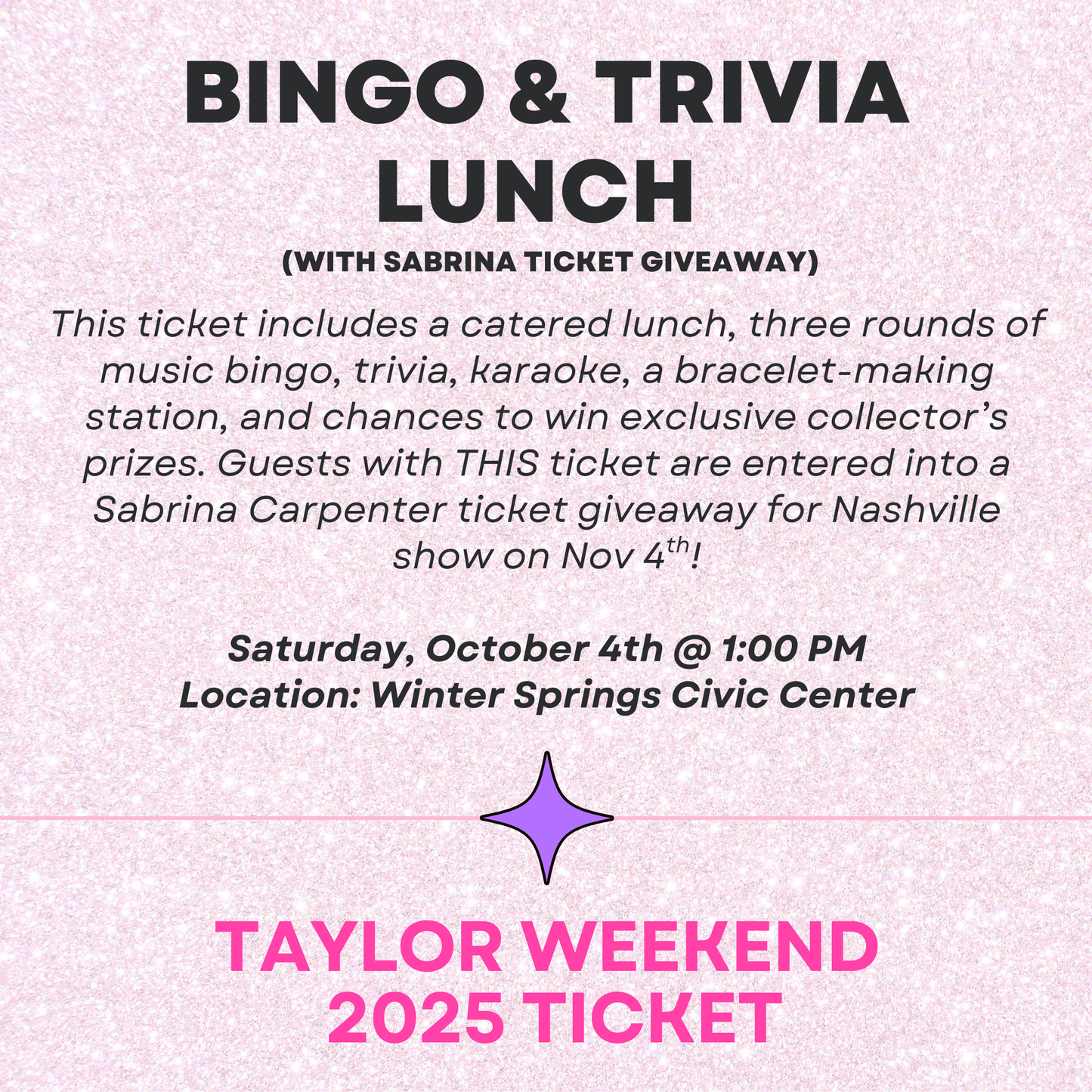 Taylor Weekend 2025