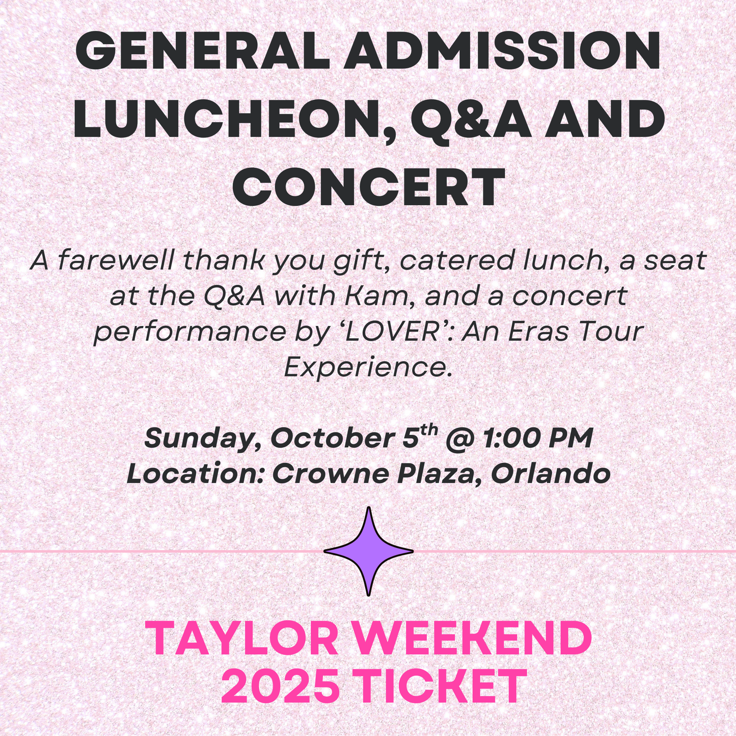 Taylor Weekend 2025